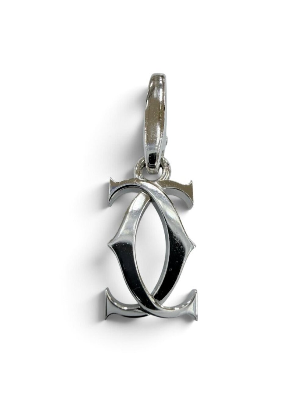 Cartier 2C Charm 750 Pendant White Gold